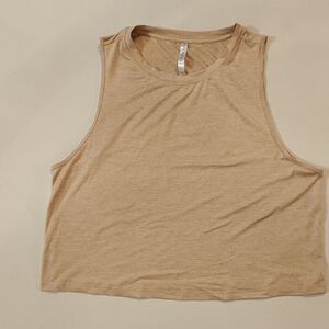 Fabletics - Casual Sleeveless Beige Tank Top